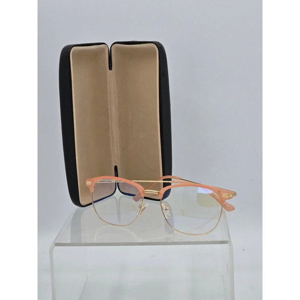 ATTCL Eyeglasses Women 54-18-142 Peach Gold Cat Eye TR5054 C383 - Excellent
